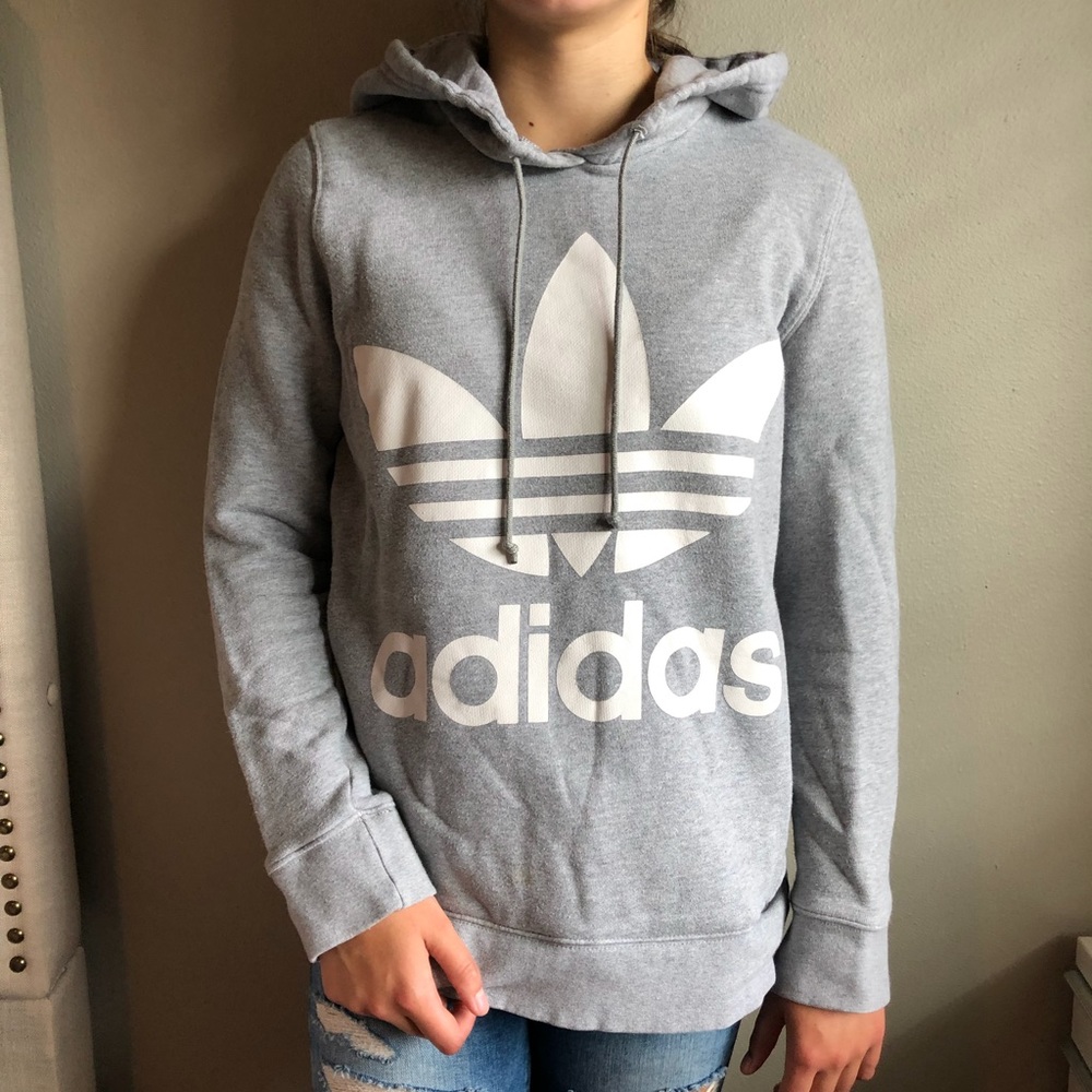 Adidas grey hoodie